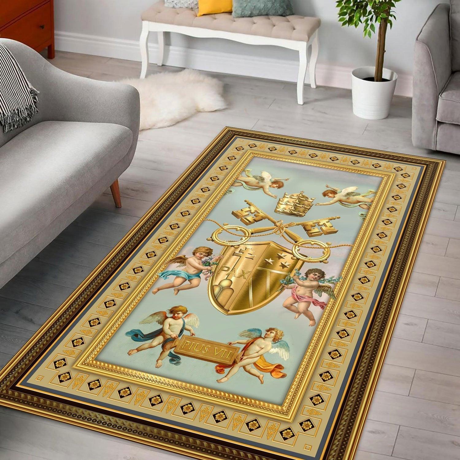 Pope Pius VII Coat Of Arms Rug - OodieGang