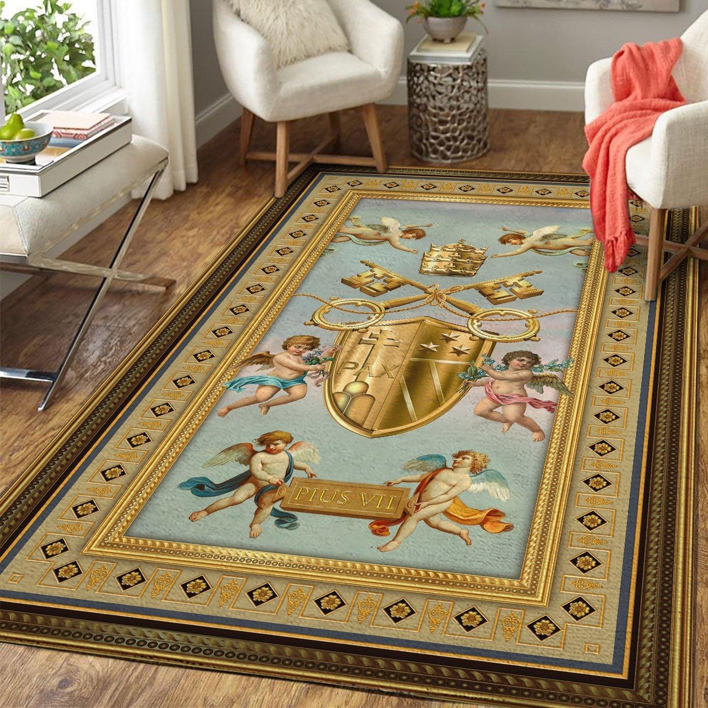Pope Pius VII Coat Of Arms Rug - OodieGang