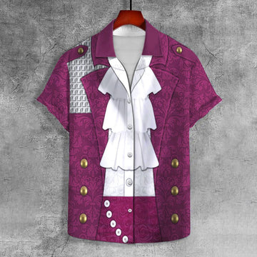 Prince Purple Rain Outfits Unisex Lapel Shirt - Gearhomie.com