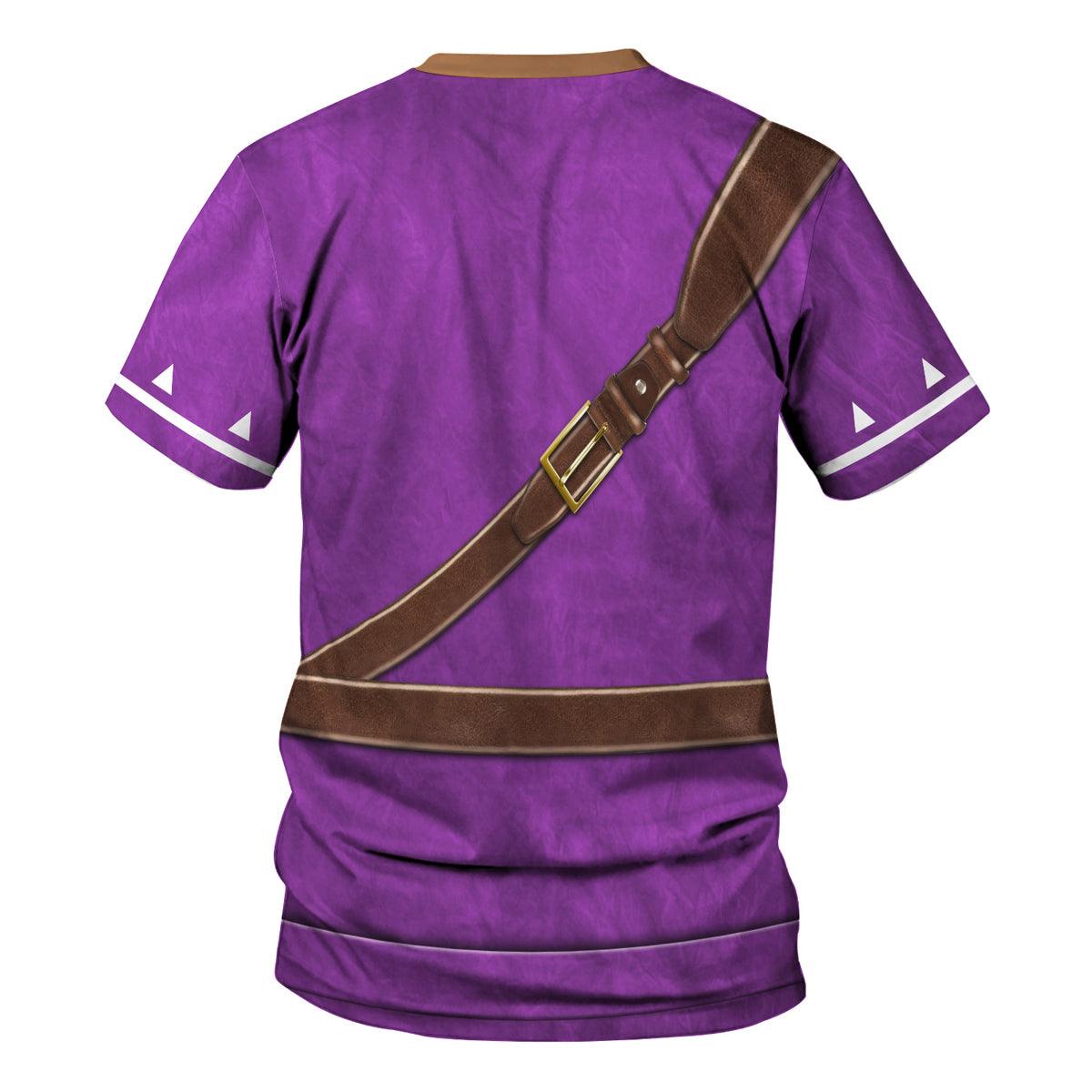 Purple Link Attire Unisex Hoodie Sweatshirt T-shirt Sweatpants Cosplay - Gearhomie.com