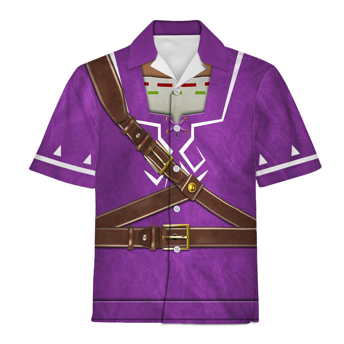 Purple Link Attire Unisex Hoodie Sweatshirt T-shirt Sweatpants Cosplay - Gearhomie.com