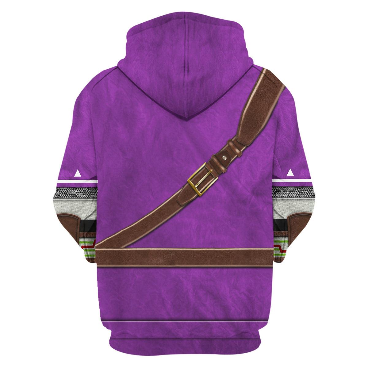 Purple Link Attire Unisex Hoodie Sweatshirt T-shirt Sweatpants Cosplay - Gearhomie.com