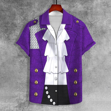 Purple Rain Outfits Unisex Lapel Shirt - Gearhomie.com