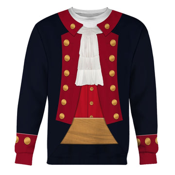 John Paul Jones Revolutionary War Uniform Fleece Long Sleeves