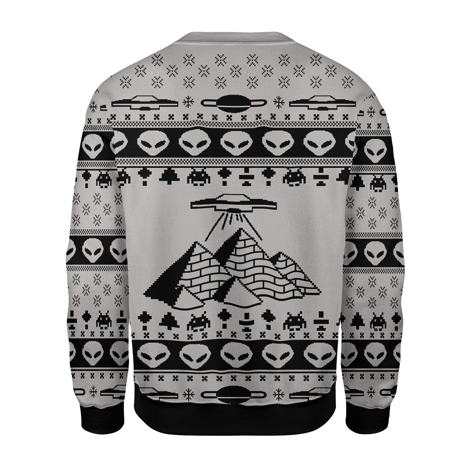 YMskins Christmas Sweater Ancient Alien Pyramid 3D Apparel
