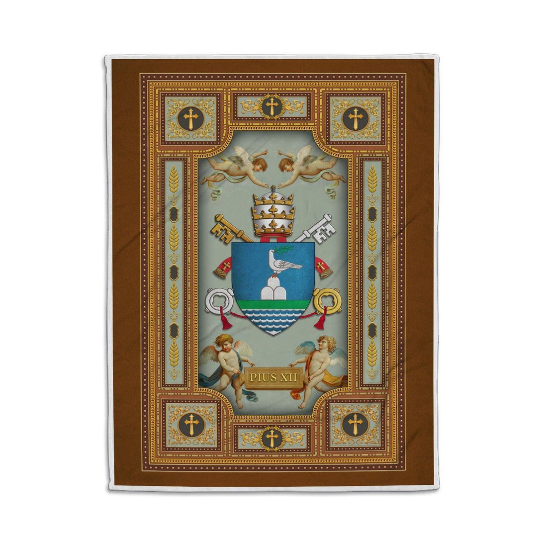 Blanket Pope Pius XII Coat Of Arms - DucG