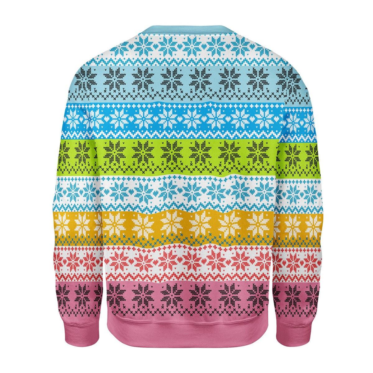 Queer Flag Christmas Sweater - DucG