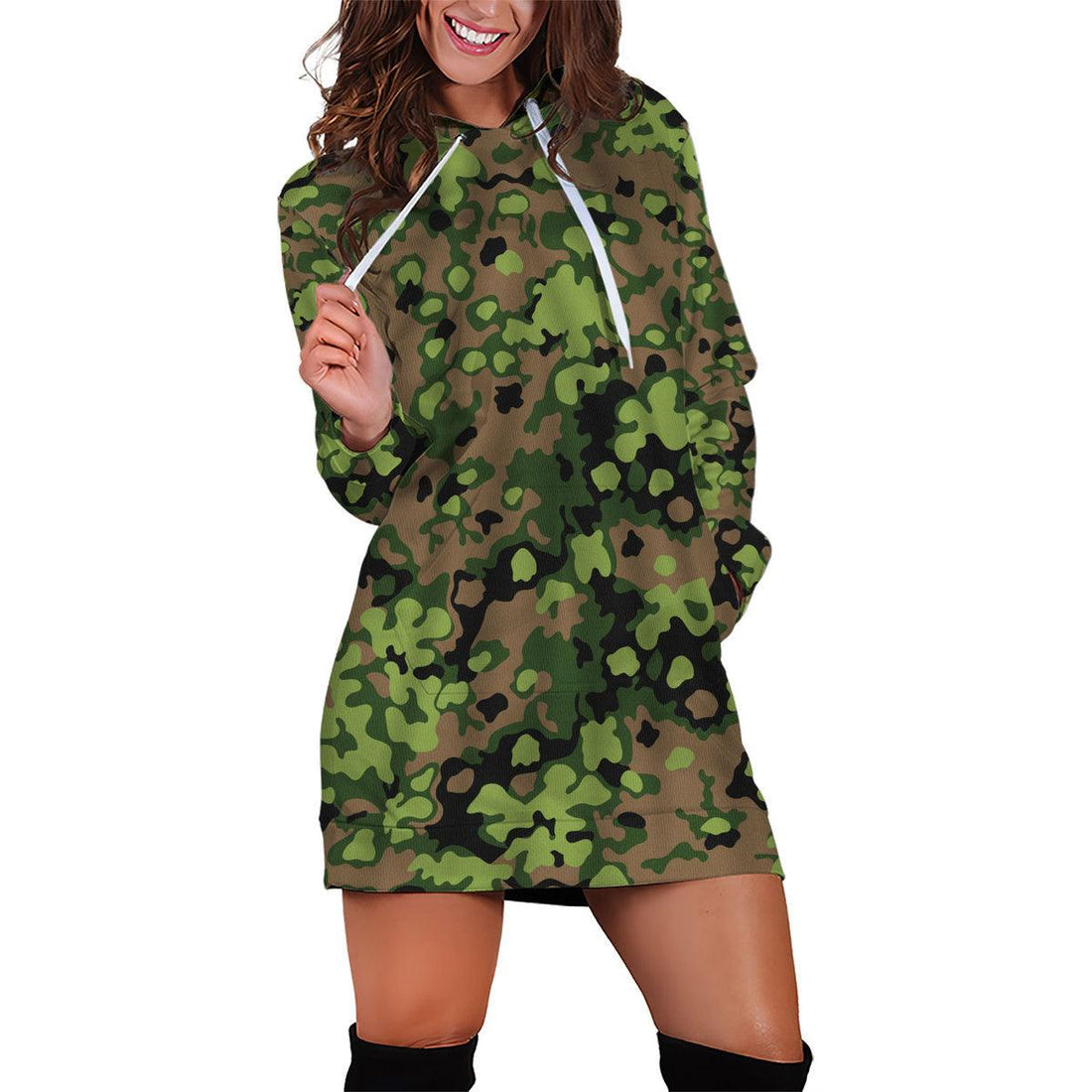 Rauchtarnmuster Blurred Edge Pattern 1939 1944 Dress Hoodie - OodieGang