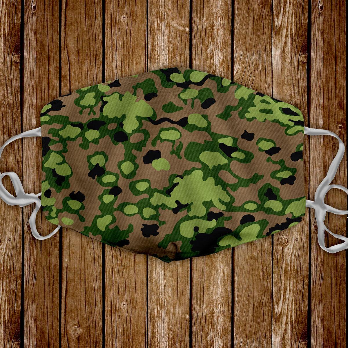 Rauchtarnmuster Blurred Edge Pattern 1939 1944 Face Mask - OodieGang