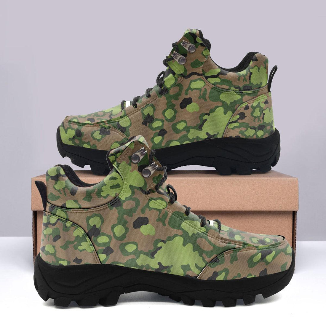 Rauchtarnmuster Blurred Edge Pattern 1939 1944 Hiking Shoes - OodieGang