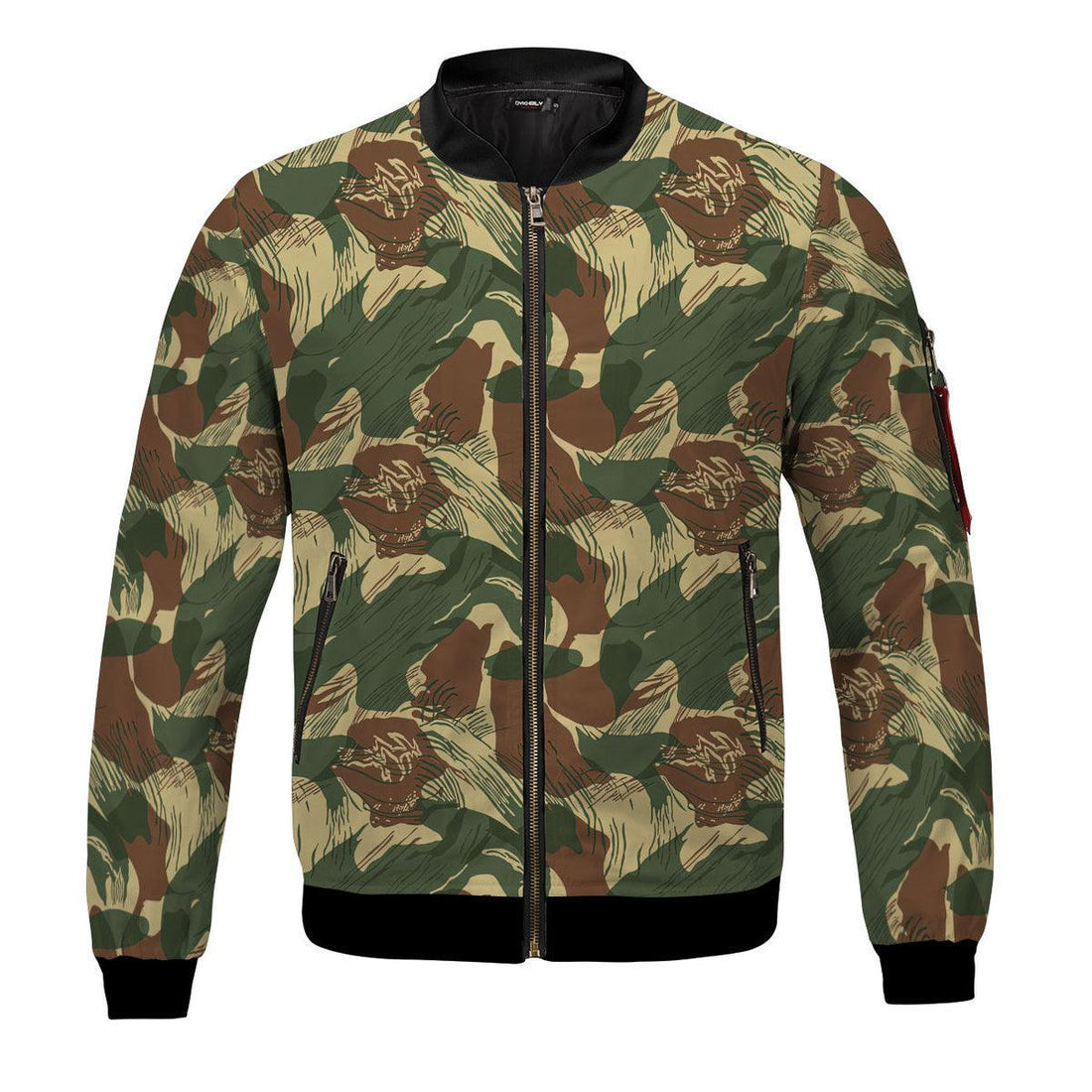 Rhodesian Brushstroke Rhodesian Security Forces 1965 Camo Pattern Bomber Jacket - OodieGang