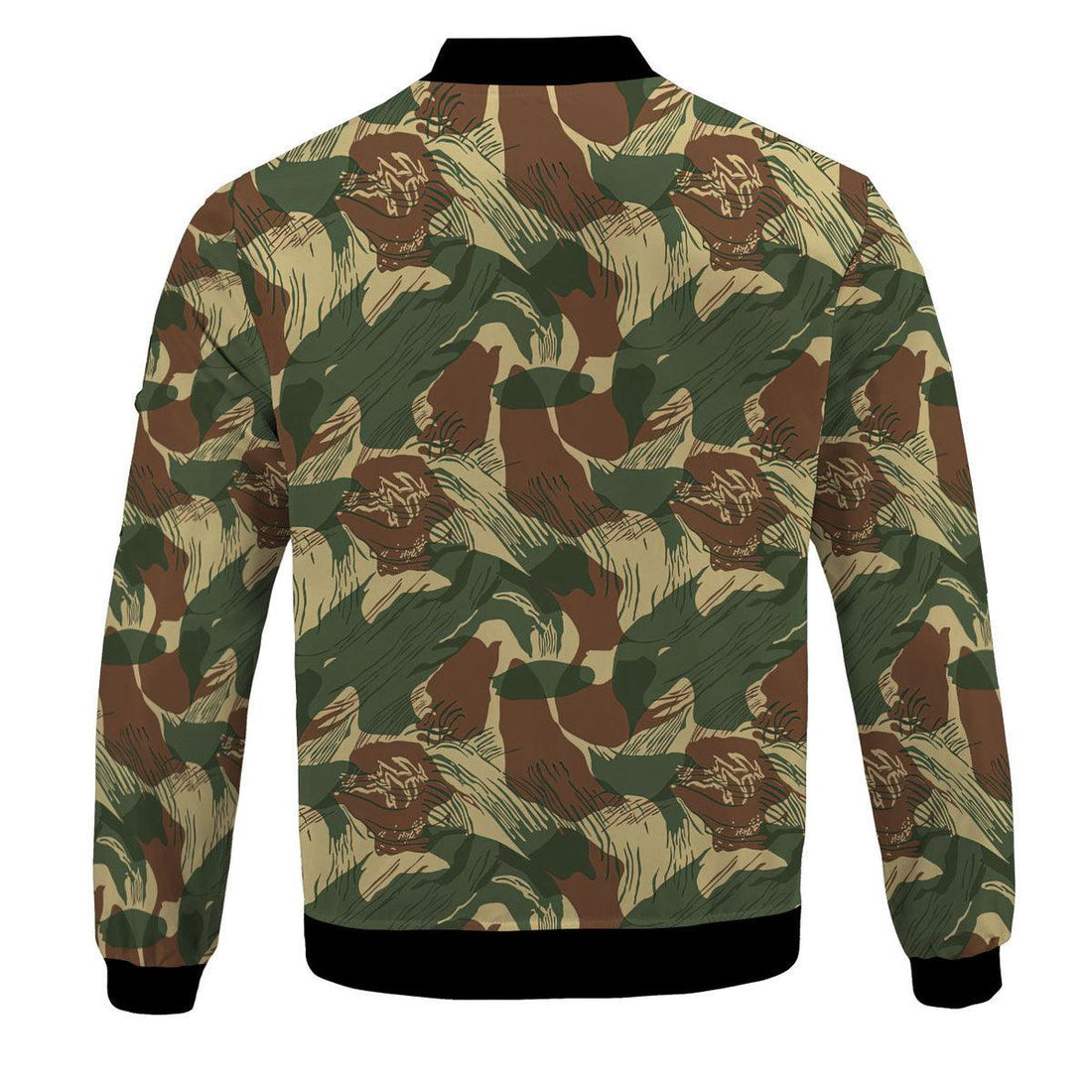 Rhodesian Brushstroke Rhodesian Security Forces 1965 Camo Pattern Bomber Jacket - OodieGang