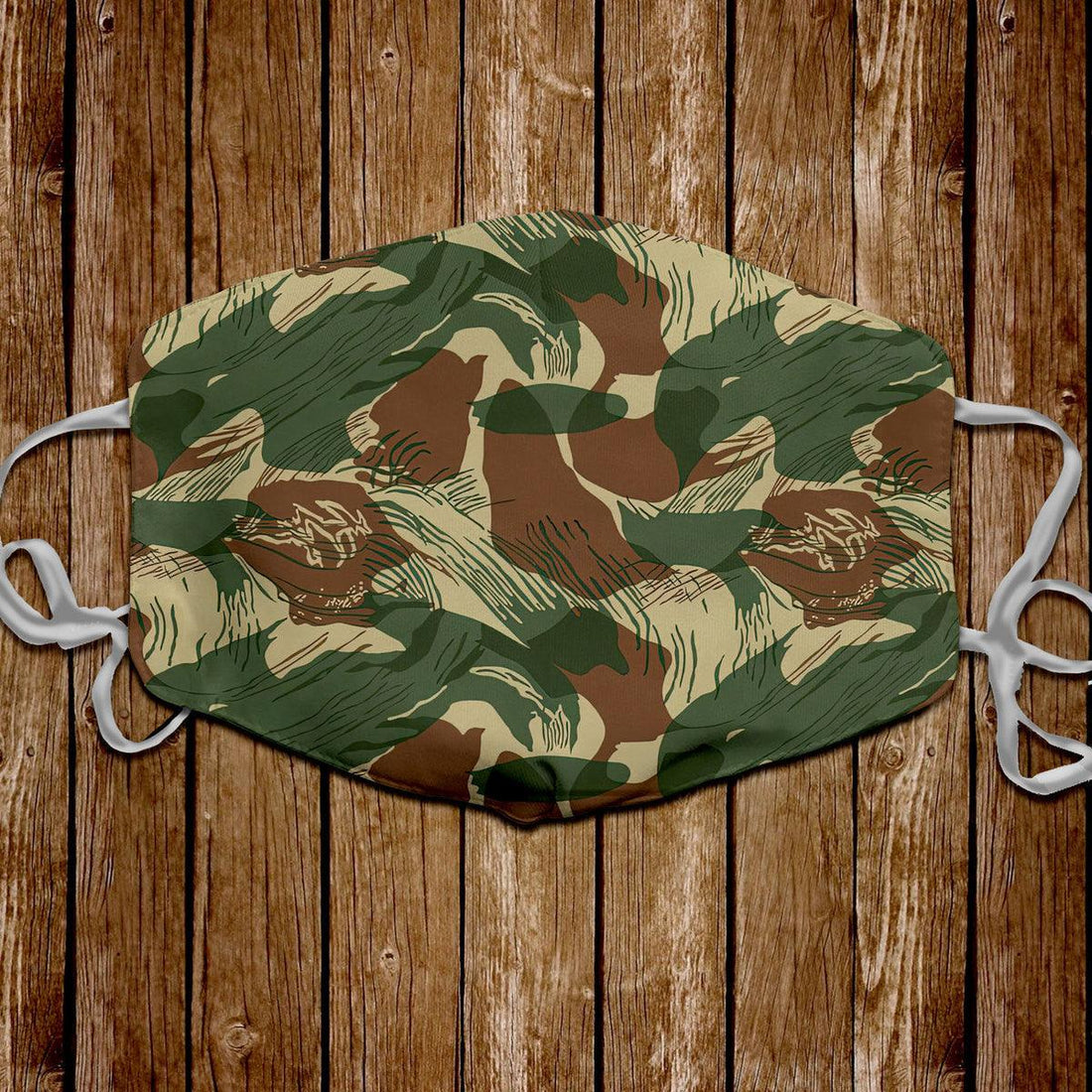 Rhodesian Brushstroke Rhodesian Security Forces 1965 Camo Pattern Face Mask - OodieGang