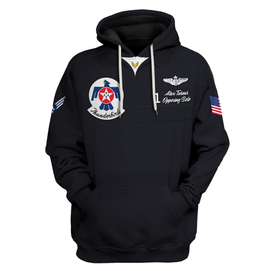 Custom Name- Number On Chest - United States Air Force Thunderbirds Uniform