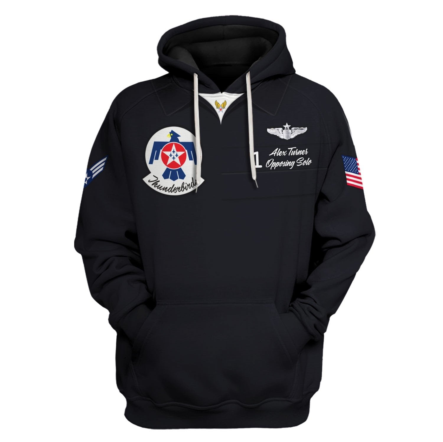 Custom Name- Number On Chest - United States Air Force Thunderbirds Uniform