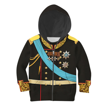 Alexander II of Russia Kid Zip Hoodie