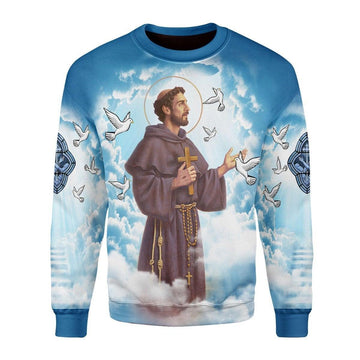 Saint Francis Of Assisi Sweatshirt - OodieGang