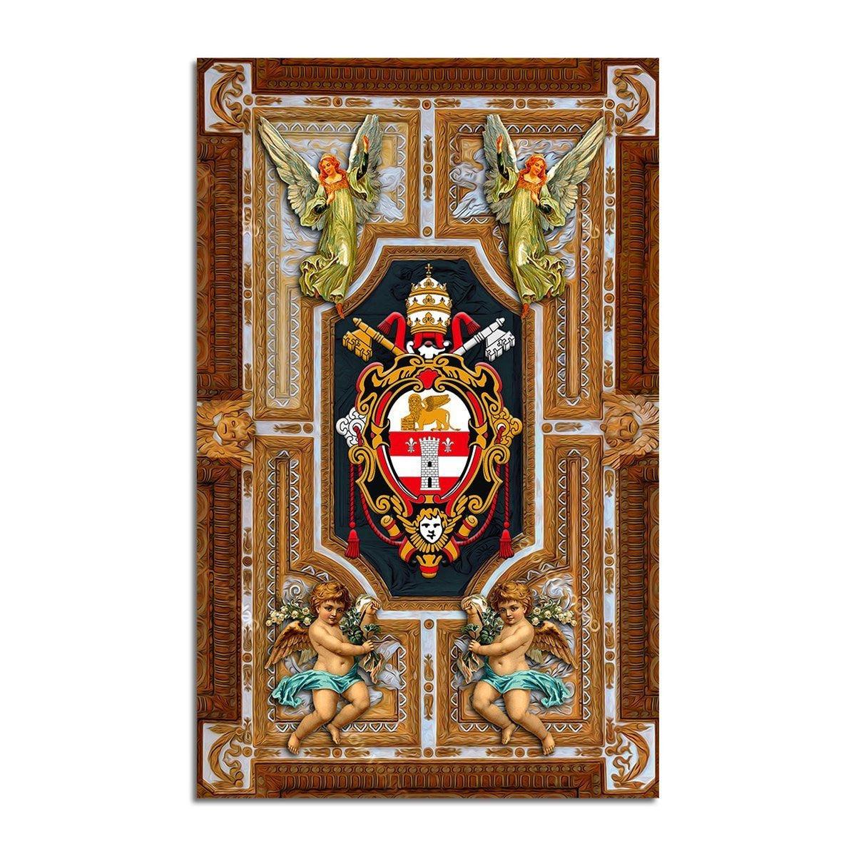 Saint John XXIII Coat of Arms Rug - OodieGang