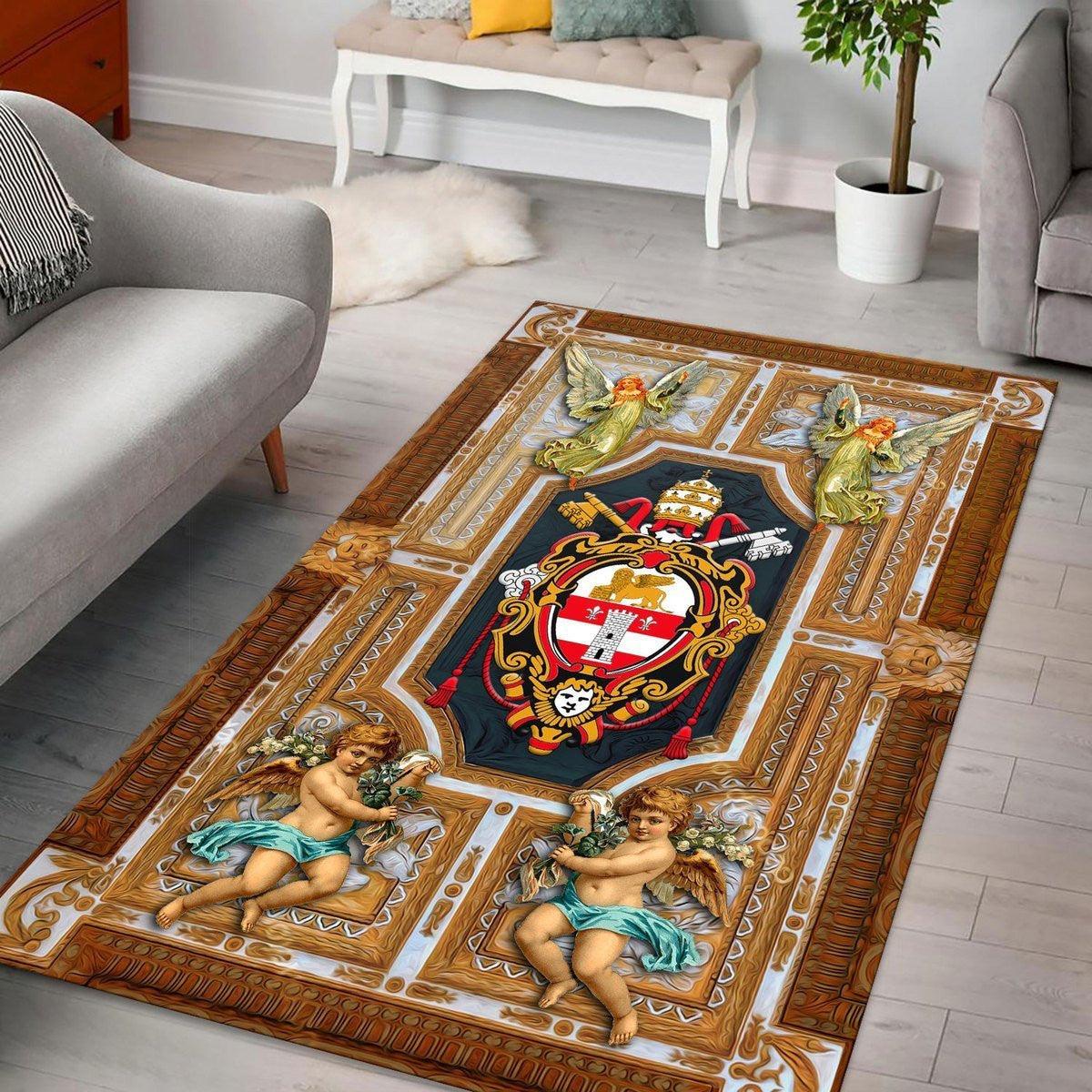 Saint John XXIII Coat of Arms Rug - OodieGang