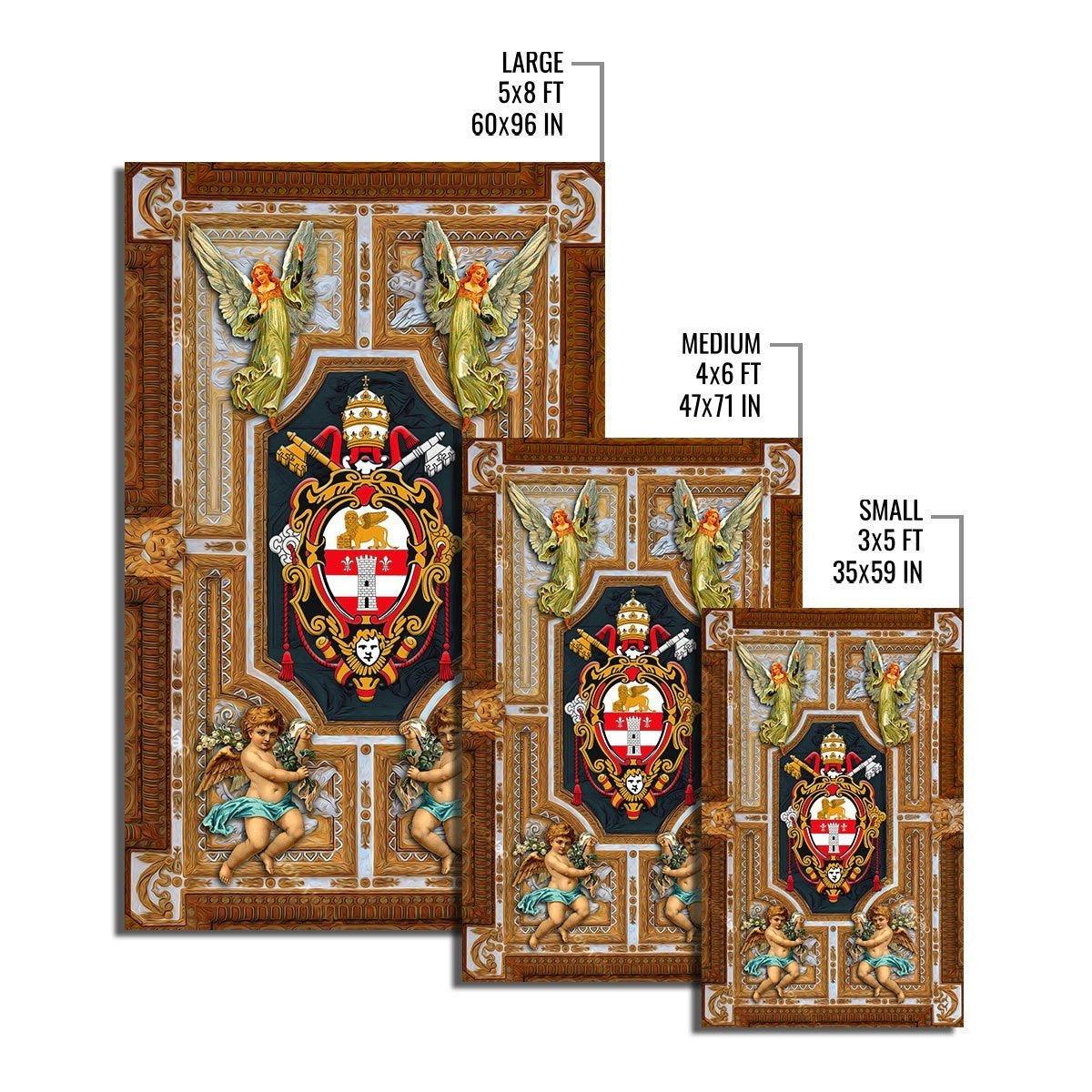 Saint John XXIII Coat of Arms Rug - OodieGang