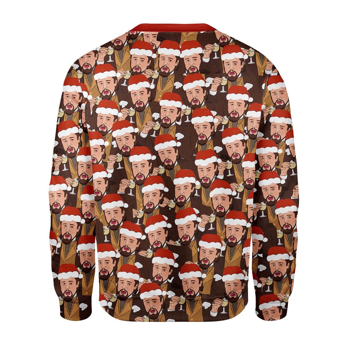 YMskins Christmas Sweater Leo Laughing Meme 3D Apparel
