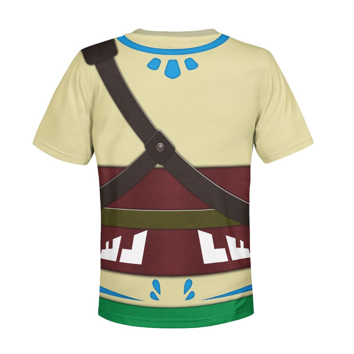 Skyloft Uniform - Skyward Sword Costume Kid Tops Hoodie Sweatshirt T-Shirt - Gearhomie.com
