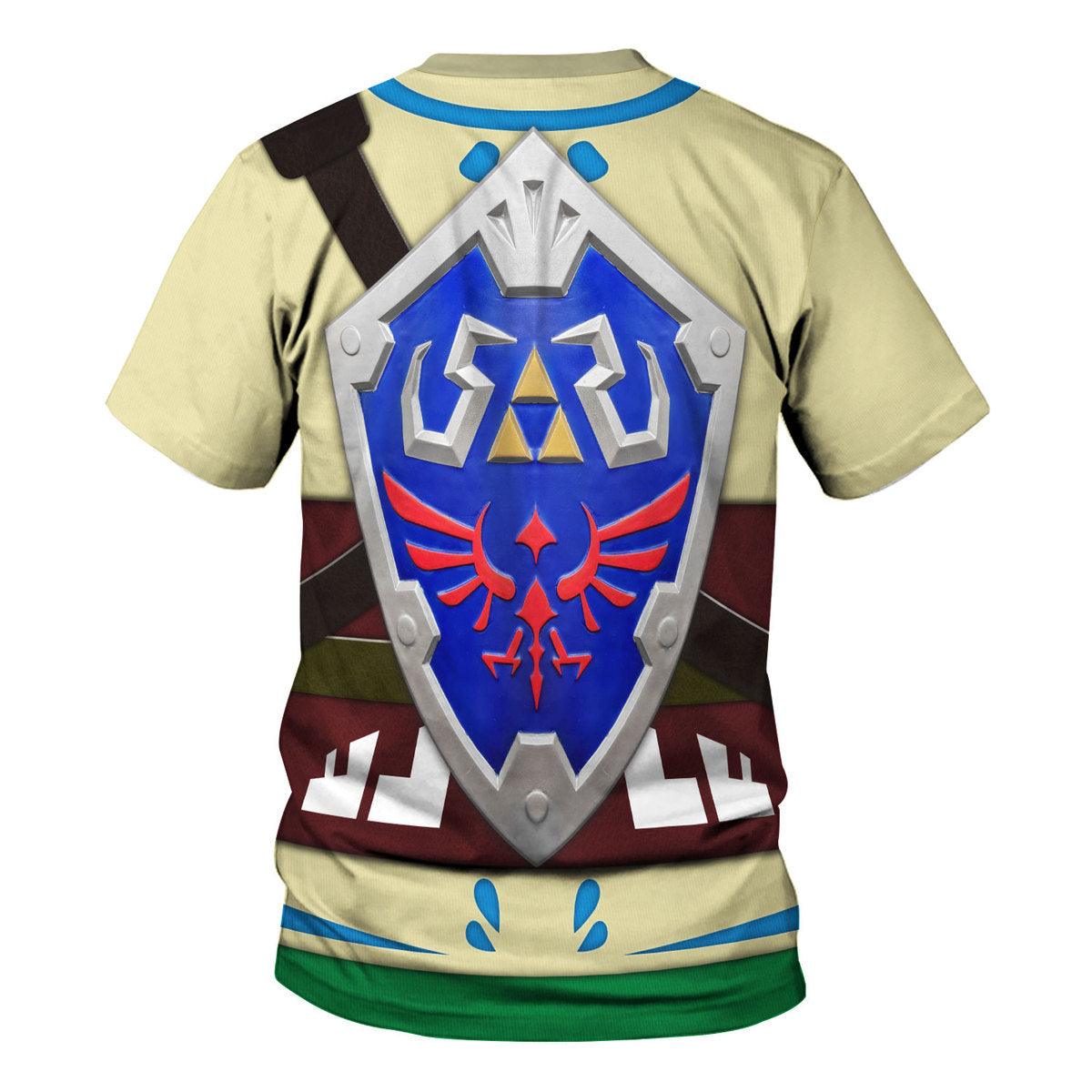 Skyloft Uniform - Skyward Sword Link Attire Shield Unisex Hoodie Sweatshirt T-shirt Sweatpants Cosplay - Gearhomie.com