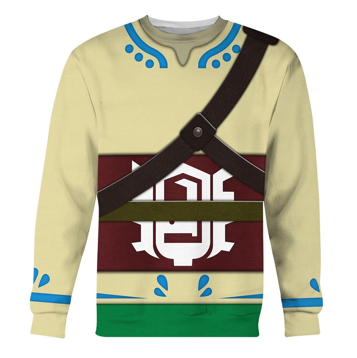 Skyloft Uniform - Skyward Sword Link Attire Shield Unisex Hoodie Sweatshirt T-shirt Sweatpants Cosplay - Gearhomie.com