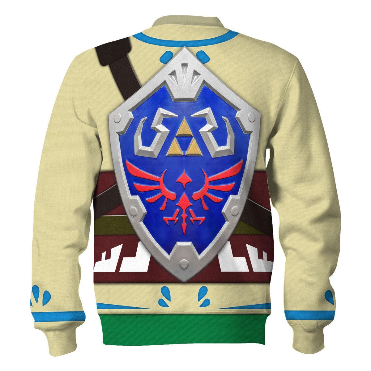 Skyloft Uniform - Skyward Sword Link Attire Shield Unisex Hoodie Sweatshirt T-shirt Sweatpants Cosplay - Gearhomie.com