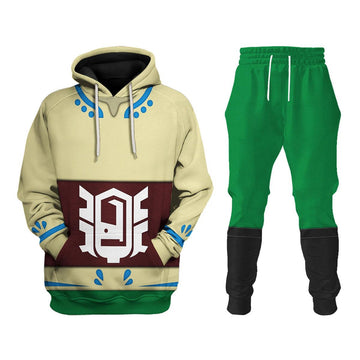 Skyloft Uniform - Skyward Sword Link New Attire Unisex Hoodie Sweatshirt T-shirt Sweatpants Cosplay - Gearhomie.com