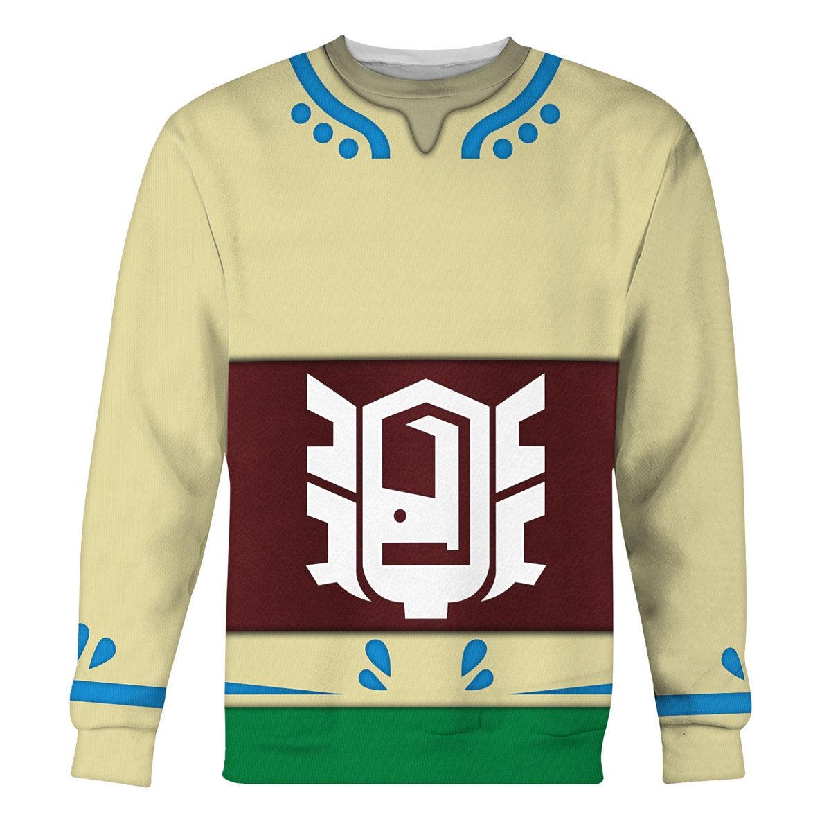 Skyloft Uniform - Skyward Sword Link New Attire Unisex Hoodie Sweatshirt T-shirt Sweatpants Cosplay - Gearhomie.com