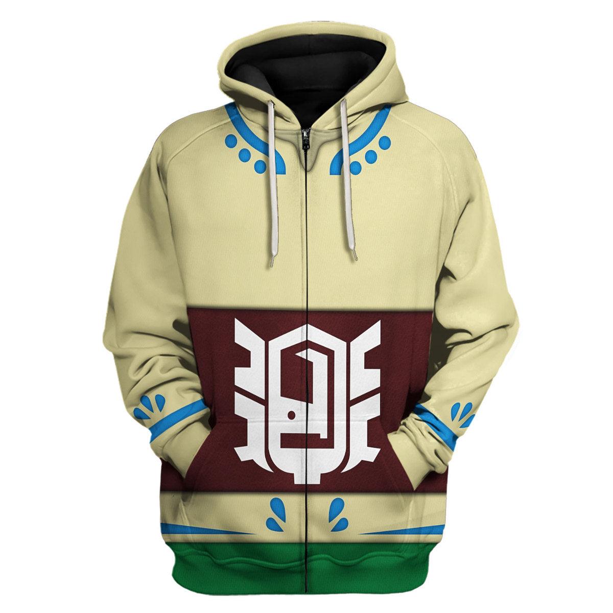 Skyloft Uniform - Skyward Sword Link New Attire Unisex Hoodie Sweatshirt T-shirt Sweatpants Cosplay - Gearhomie.com