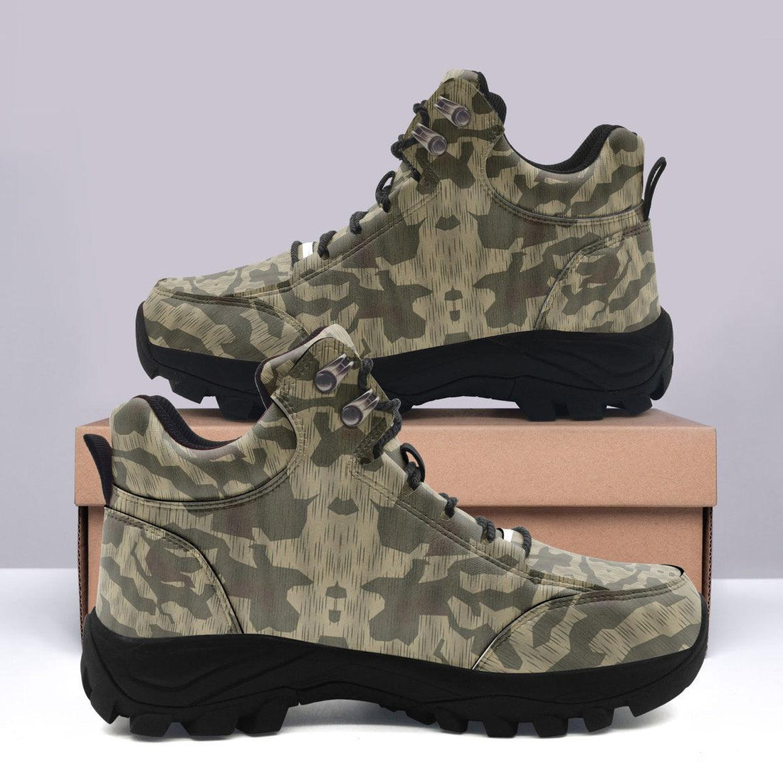 Splinter B Luftwaffen-Splittertarnmuster German WWII Camo Patterns Hiking Shoes - OodieGang