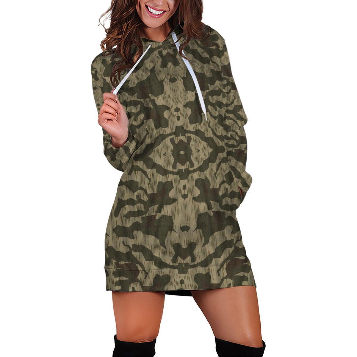 Splinter B Luftwaffen-Splittertarnmuster German WWII Camouglage Patterns Dress Hoodie - DucG