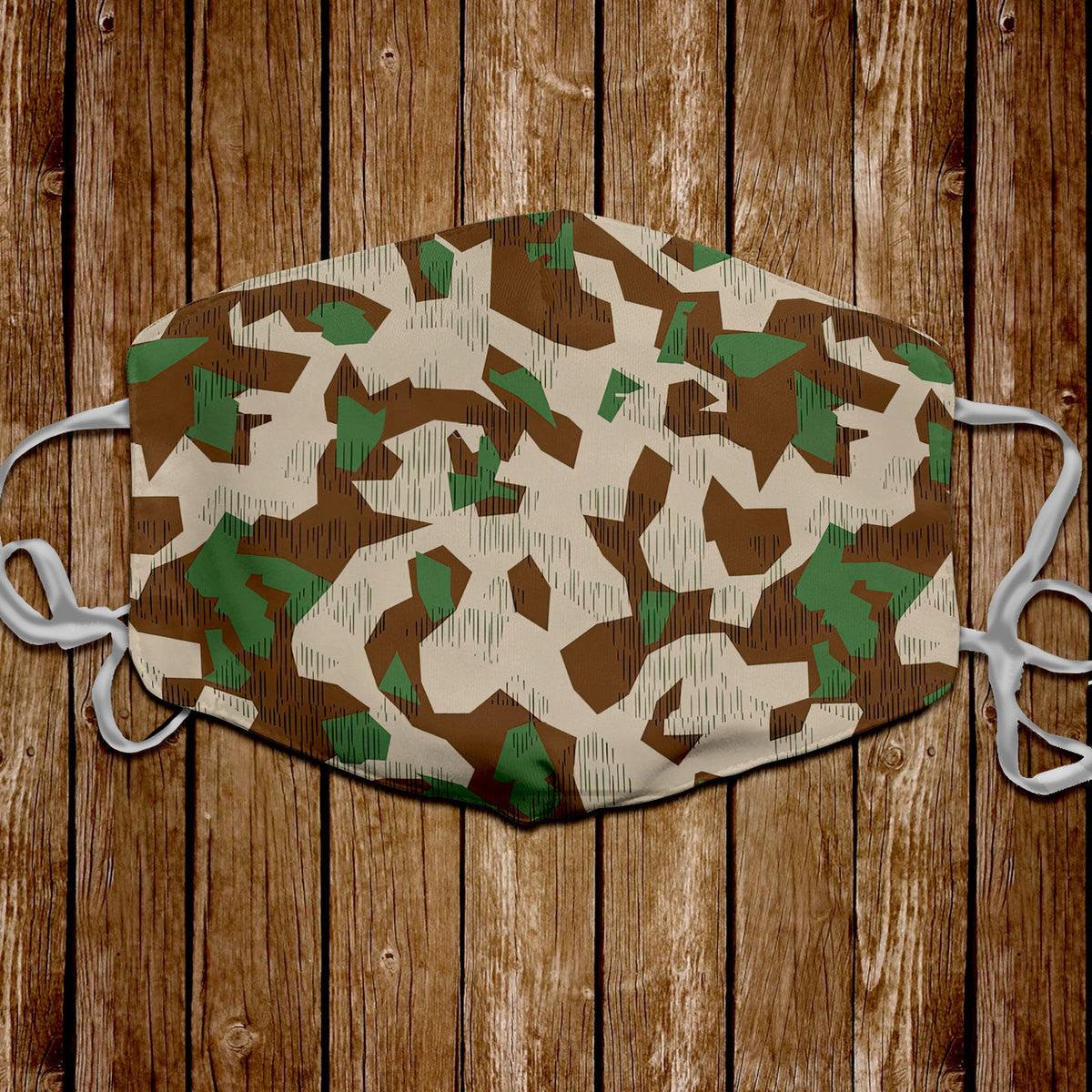 Splittertarnmuster Buntfarbenmuster Colour Pattern Face Mask - OodieGang
