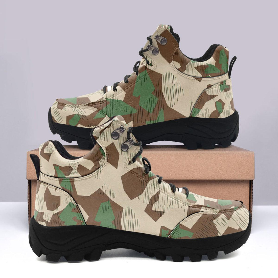 Splittertarnmuster Buntfarbenmuster Colour Pattern Hiking Shoes - OodieGang