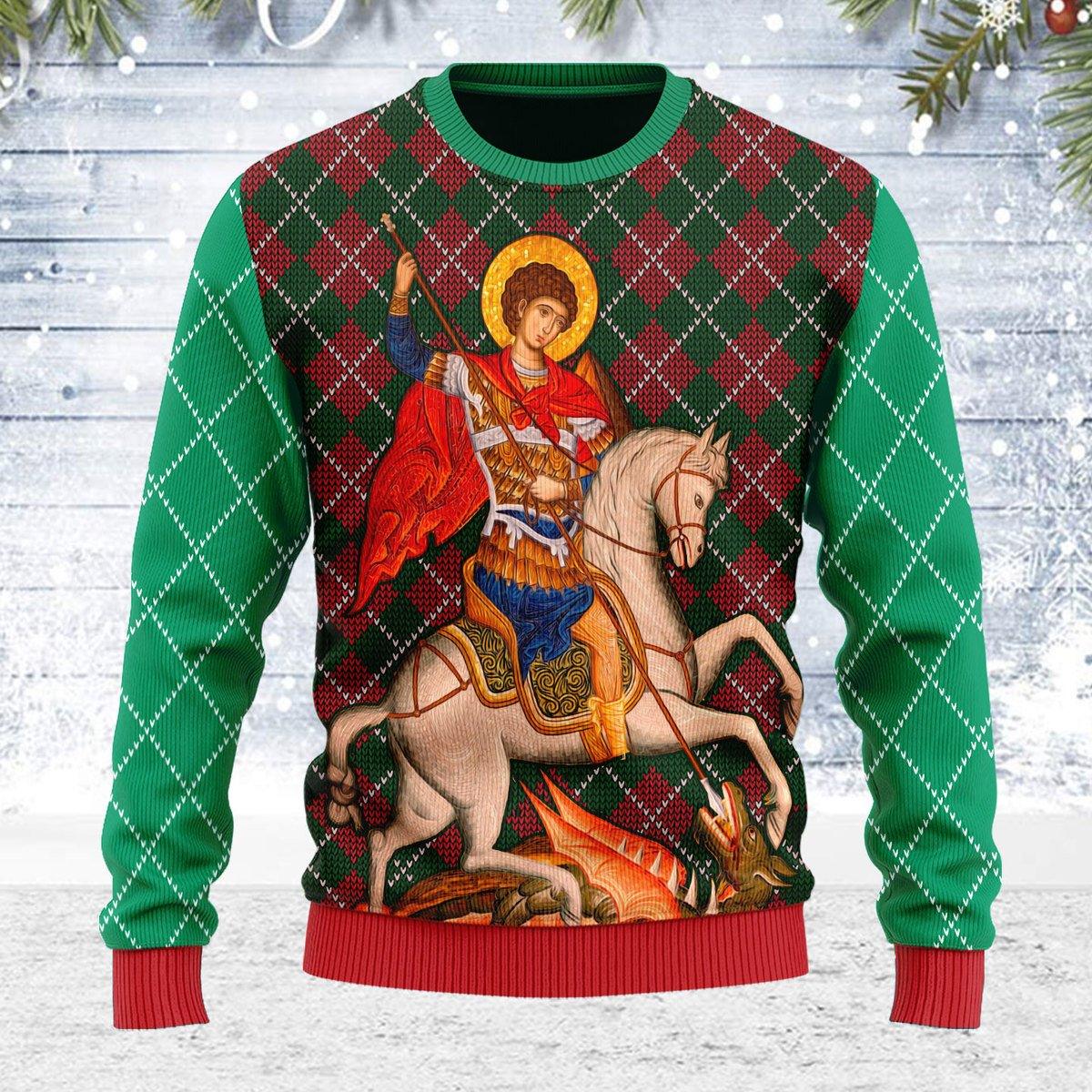 St. George Ugly Christmas Sweater - CustomsPig