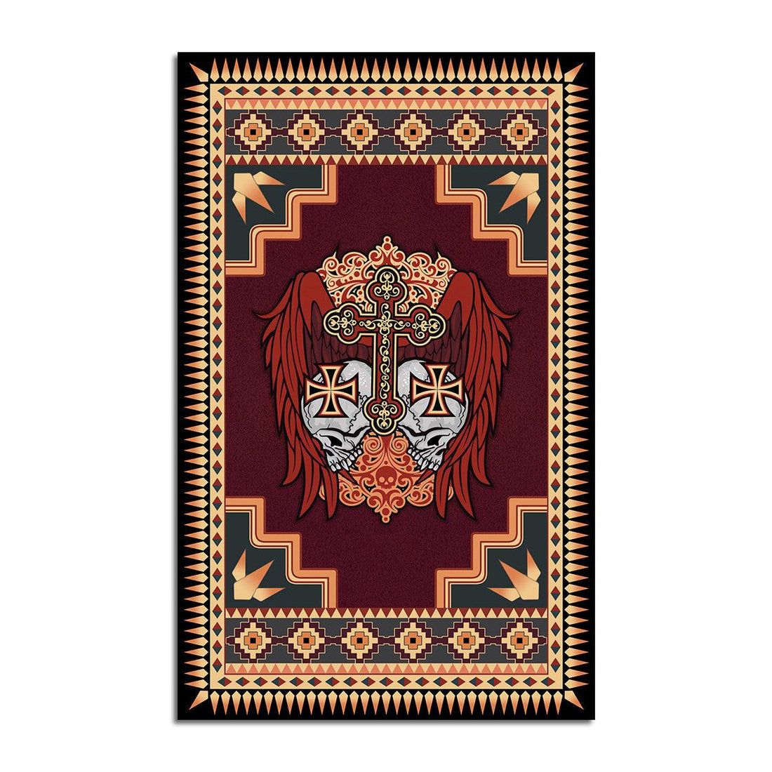 Sugar Skull Wings Rug - OodieGang