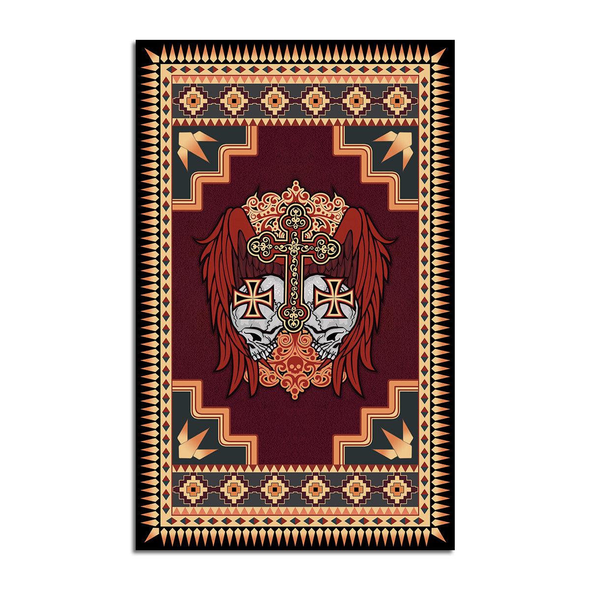 Sugar Skull Wings Rug - CustomsPig