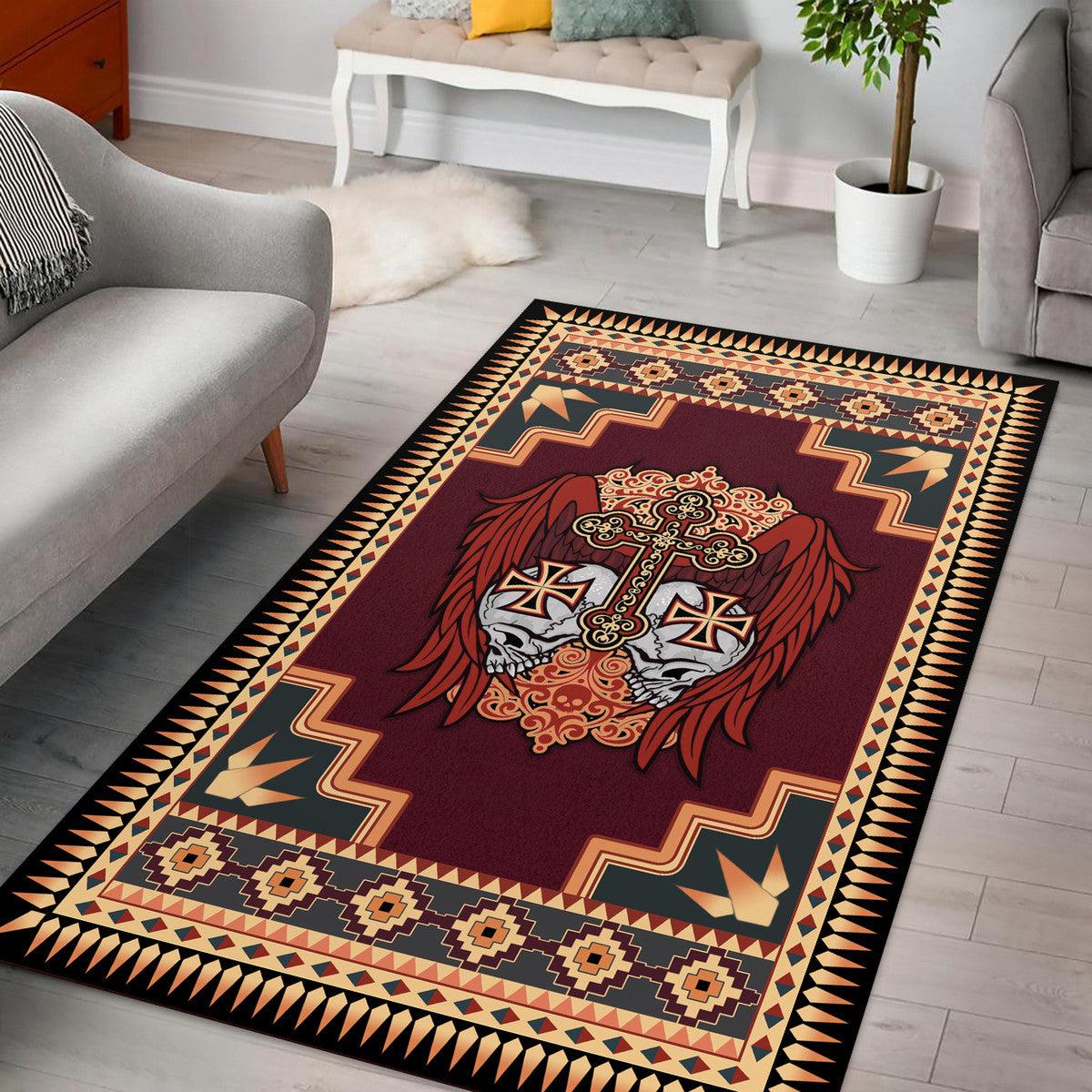 Sugar Skull Wings Rug - OodieGang