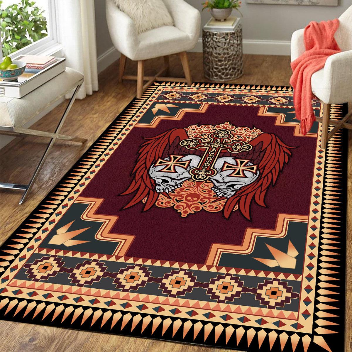 Sugar Skull Wings Rug - OodieGang