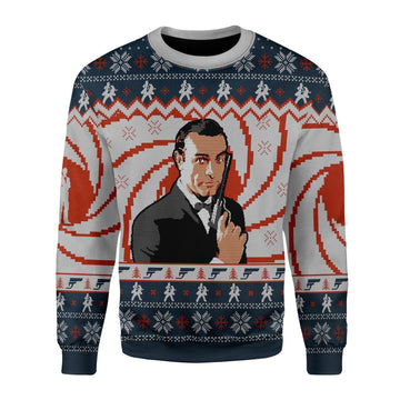YMskins Christmas Sweater Sean Connery 3D Apparel