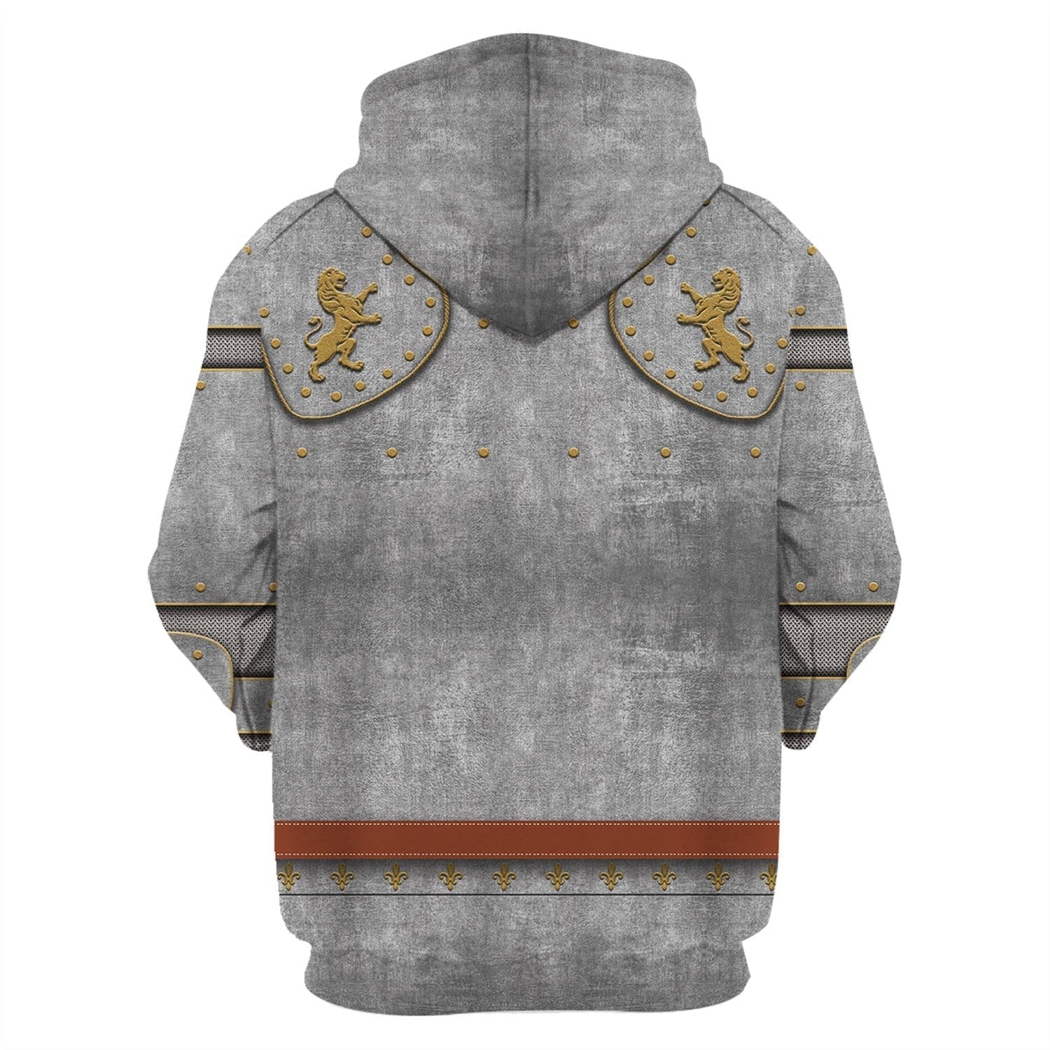 Medieval Suit of Armor Fleece Zip Hoodie