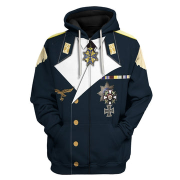 Otto von Stulpnagel Fleece Zip Hoodie