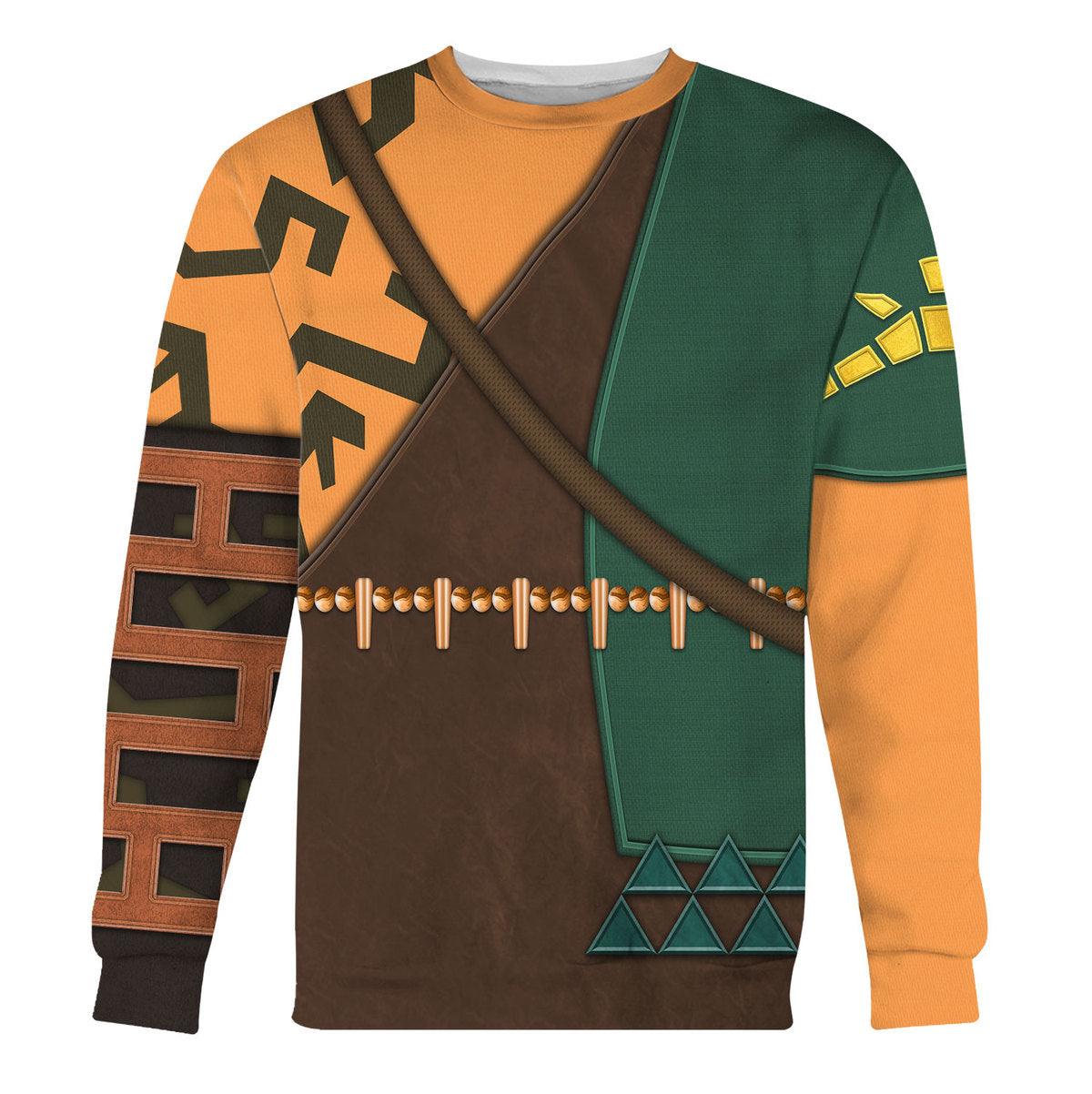 Tears Of The Kingdom Link Attire Unisex Hoodie Sweatshirt T-shirt Sweatpants Cosplay - Gearhomie.com