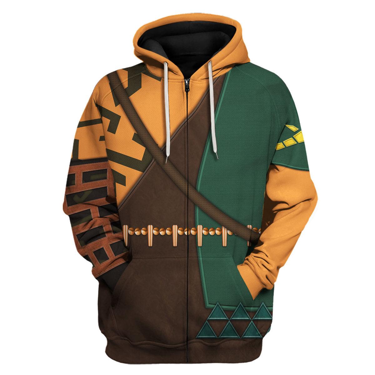 Tears Of The Kingdom Link Attire Unisex Hoodie Sweatshirt T-shirt Sweatpants Cosplay - Gearhomie.com