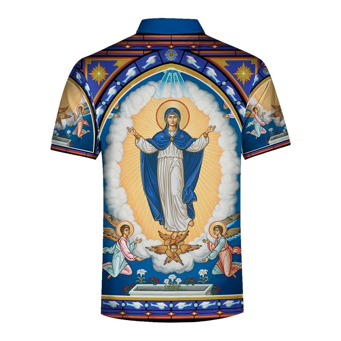 The Assumption of the Virgin Mary Icon Polo Shirt - OodieGang