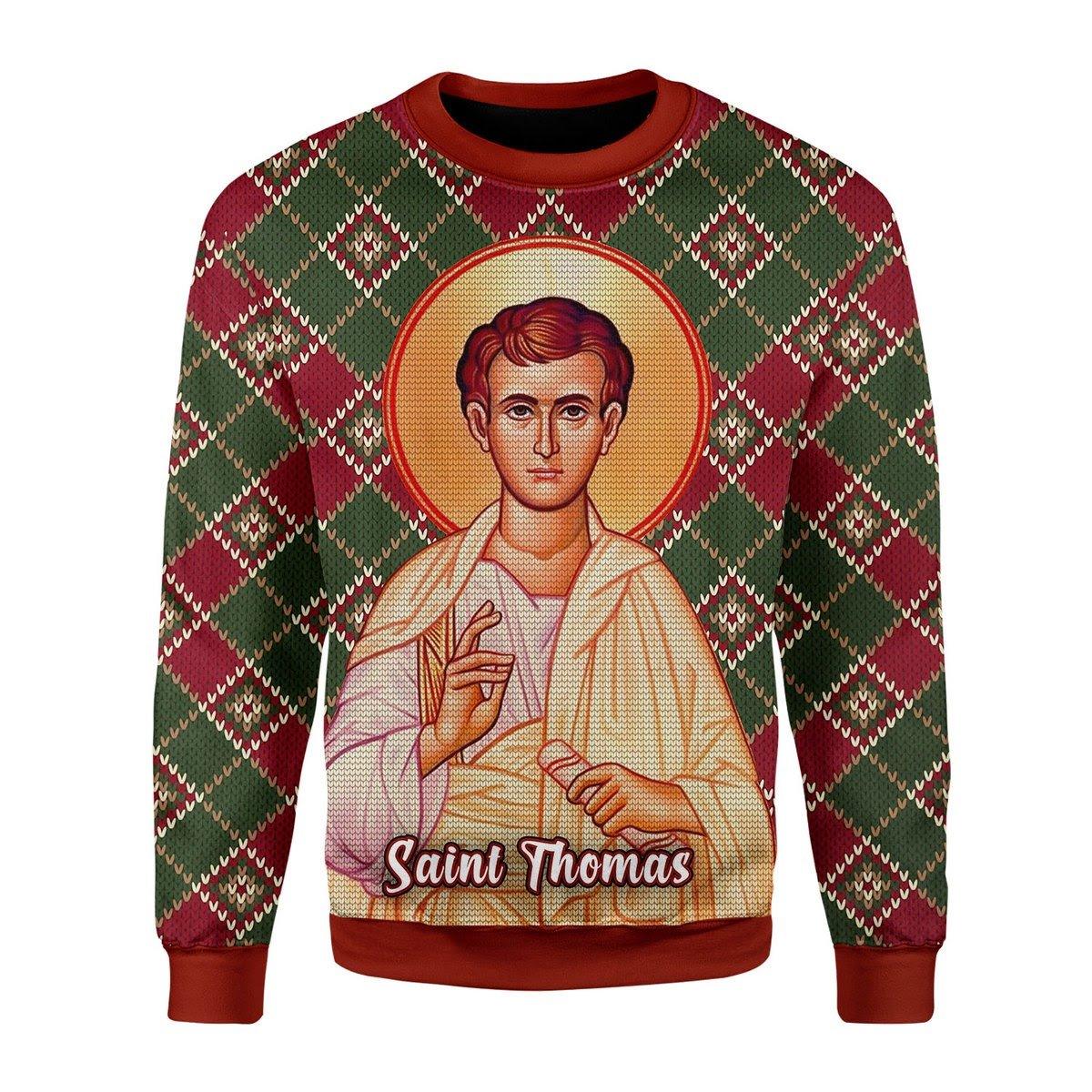Thomas the Apostle Christmas Sweater - DucG