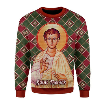 Thomas the Apostle Christmas Sweater - DucG