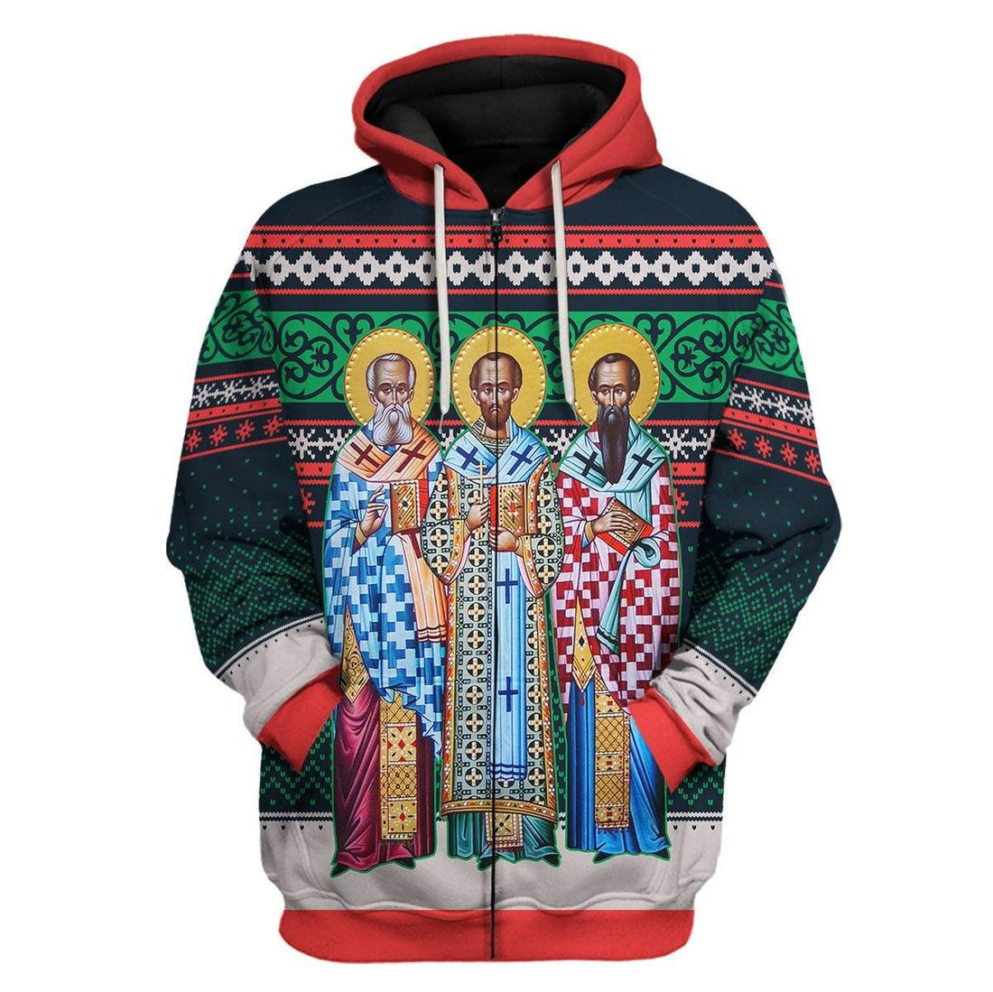 Three Great Hierarchs Zip Hoodie - OodieGang